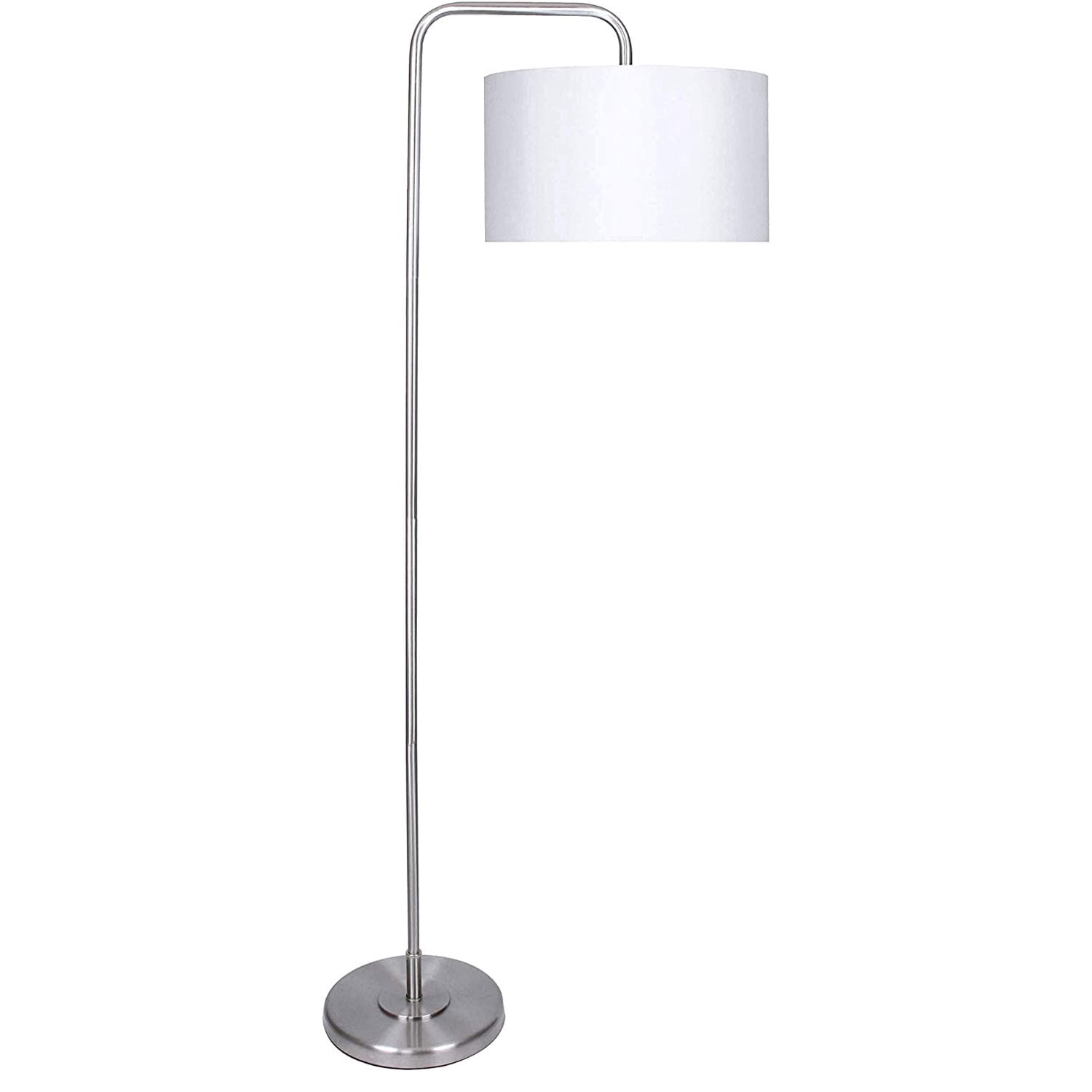 Grandview Gallery 63.75 Inch Tall 100W Modern Arc Floor Lamp Nickel