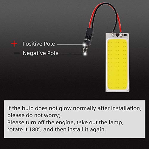 GrandviewTM COB 4-Pack 36-SMD DC12V LED Panel Dome Lamp Auto Car ...