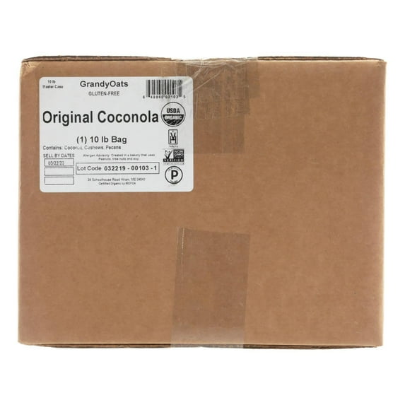 (Price/case)Grandy Oats Granola - Organic - Coconola - 10 lb.
