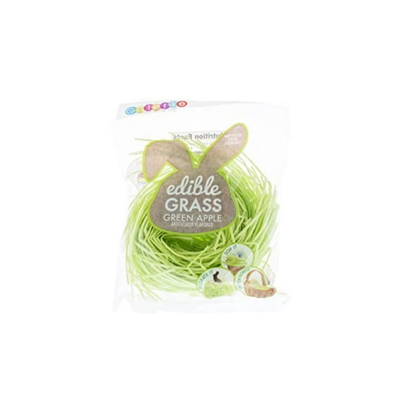 Grandys Candys Edible Easter Basket Grass- Green Apple, Blueberry and Strawberry Flavors