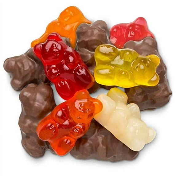 Queen City Candy Cave Gourmet Milk Chocolate Covered Gummi Bears Bulk Sizes
