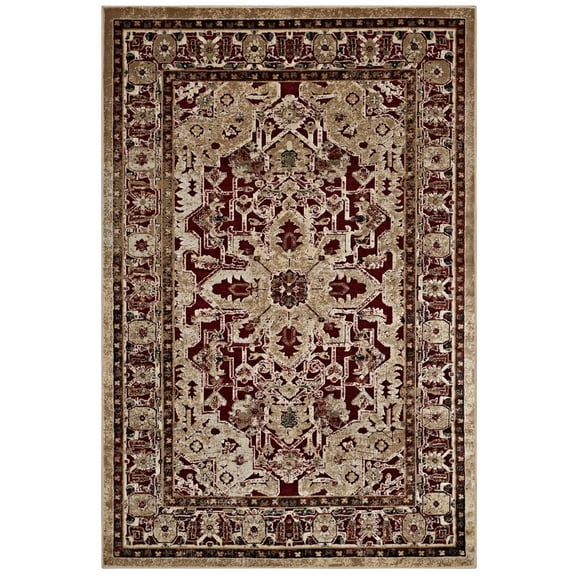 Grania Ornate Vintage Floral Turkish 5x8 Area Rug