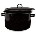 thumbnail image 1 of Granite 12 Qt Stockpot, Nonstick Soup Pot With Lid, Speckled Enamel Ware Cookware, Large Stock Pot For Boiling and Cooking, Big Granite Cooking Pot for Stovetop, Campfire, Outdoor Stove, 1 of 6