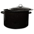 thumbnail image 1 of Granite 21 Qt Stockpot, Nonstick Soup Pot With Lid, Speckled Enamel Ware Cookware, Large Stock Pot For Boiling and Cooking, Big Granite Cooking Pot for , Campfire, Outdoor Stove, 1 of 6
