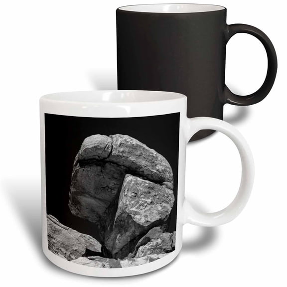 3drose, Granite Boulders, Joshua Tree National Park, California, 11oz Magic Transforming Mug
