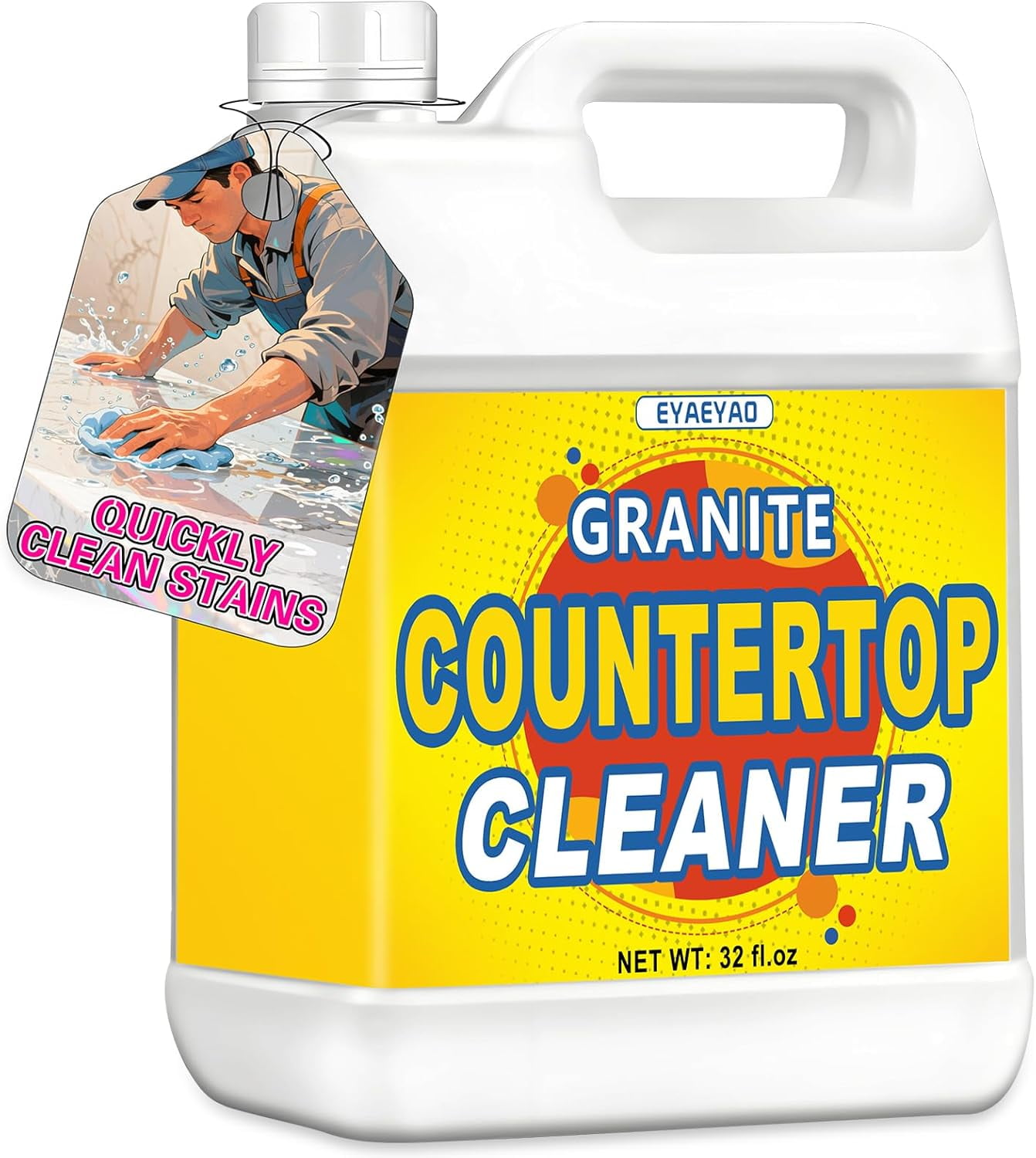 Granite Countertop Cleaner | 32 OZ Marble Cleaner | Powerful Stone