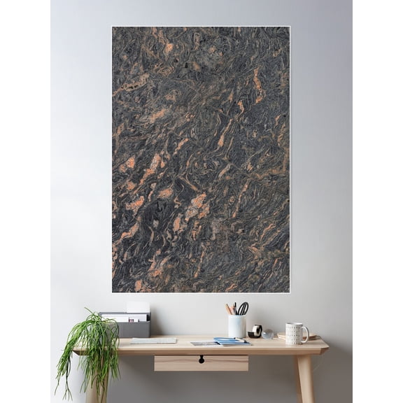 Granite Decorative Stone Background Beautiful Design Structure Poster Wall Art, Modern Wall Decor For Living Room Bedroom, 8x12 UNFRAMED