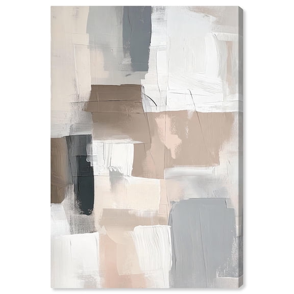 Granite Echoes I Canvas Gemstone Abstract Art by Art Remedy, Gallery Wrapped, 20" x 30"