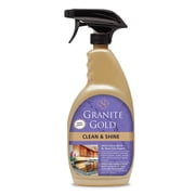 Granite Gold Clean & Shine, 24 fl oz Spray, Countertop Cleaner & Polish for Granite, Quartz & More