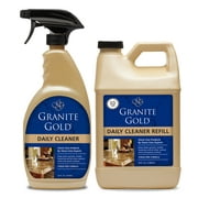 Granite Gold, Daily Cleaner, Citrus Scent, 88 fl oz, 2 Count, Spray and Refill