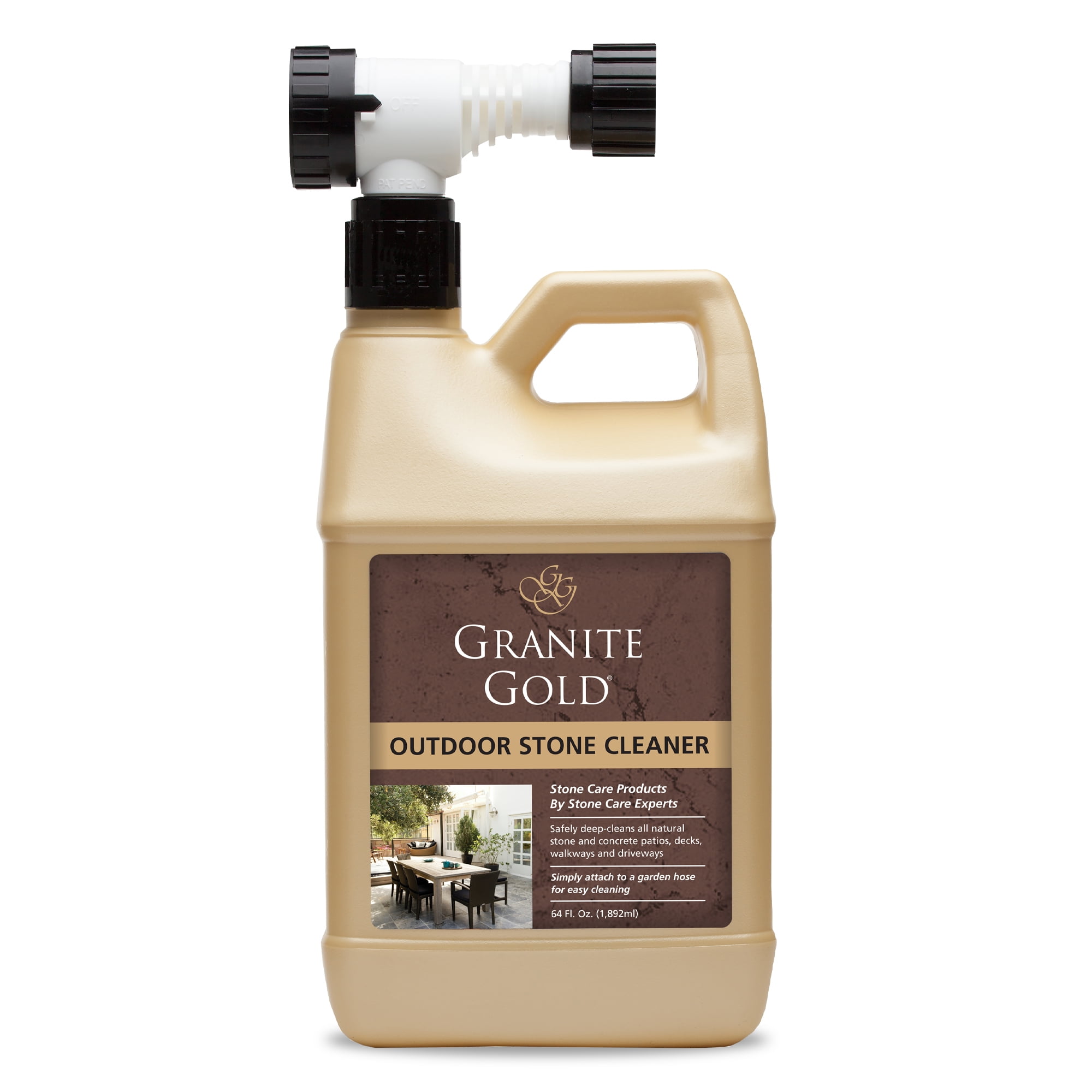 Granite Gold Outdoor Stone Cleaner, Patio and Walkway Cleaner, 64 fl oz