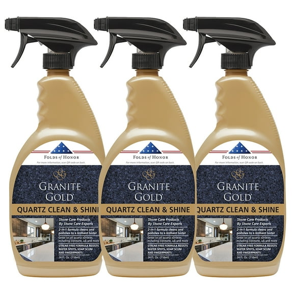 Granite Gold Quartz Clean & Shine 24 oz, 3pk