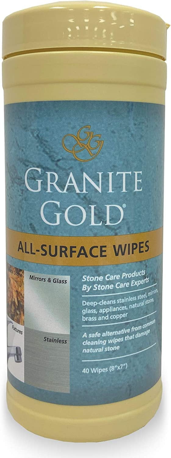 Granite Gold Surface Cleaner Wipes for Stainless Steel, Glass, Granite