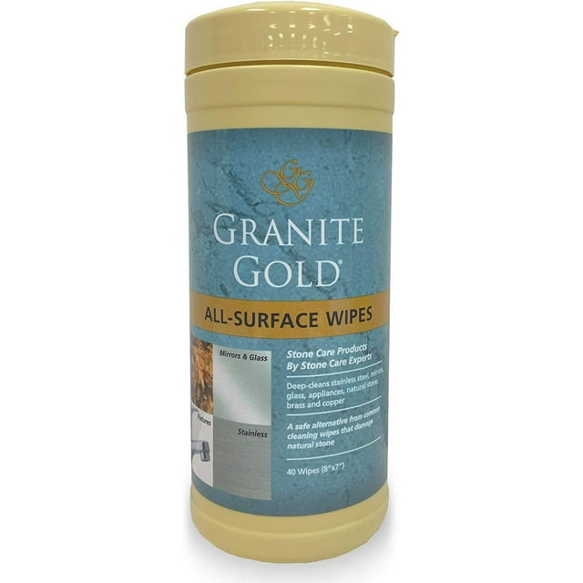 Granite Gold Surface Cleaner Wipes for Stainless Steel, Glass, Granite