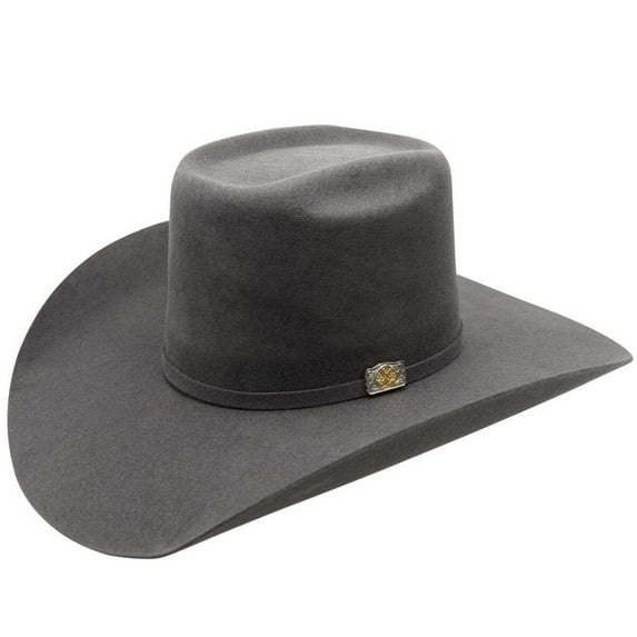 Granite Gray 100x Wool Felt Cowboy Hat 4" Brim 5" Rodeo Crown Genuinely Handmade