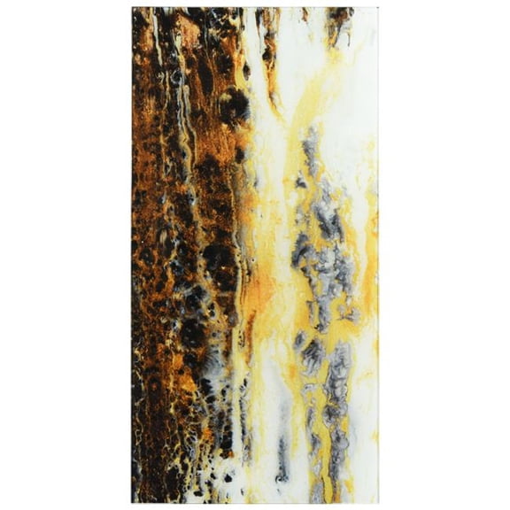 'Granite I A' Frameless Free Floating Reverse Printed Tempered Art Glass Wall Art