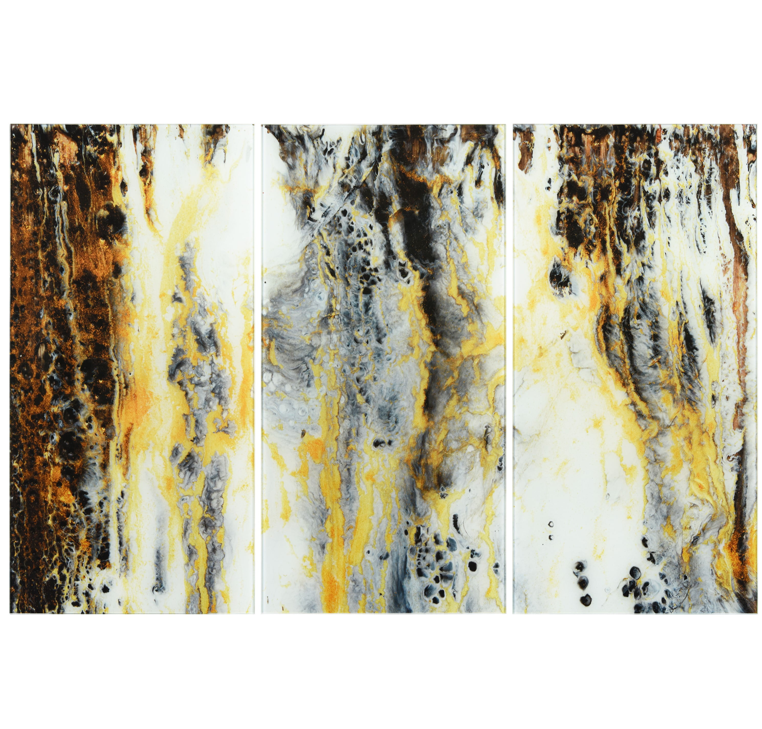 Granite I ABC 36 in x 72 in Mixed Media Art, by Empire Art 3 Count