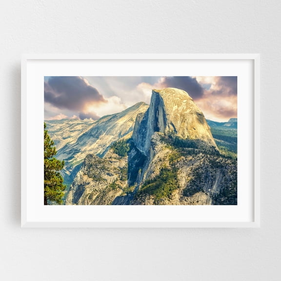 Granite Majesty - California Photography White Framed Wall Art Print 24 x 36 inches
