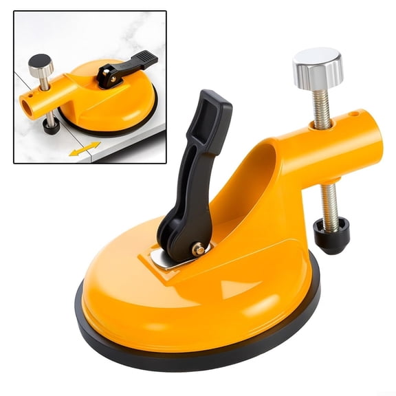 Granite Marble Countertop Seam Leveling Tool For Seam-Joining Leveling, Heavy Duty Aluminum Alloy Wall Tile Leveler, 118Mm Suction Cup, Stainless Steel Plate