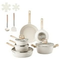 thumbnail image 1 of Granite Nonstick 17 Piece Pots and Pans Set for Induction Cookware Kitchen White, 1 of 10