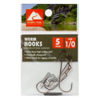 Ozark Trail Bronze Baitholder Light Wire Fishing Hooks Size 6 - 15 Pack