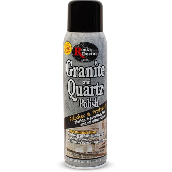 Granite Polish Spray and Surface,18oz.Can Polish Tile, Marble, Kitchen Countertop, and Natural Stone Surfaces, Streak-Free Shine Pack of 1