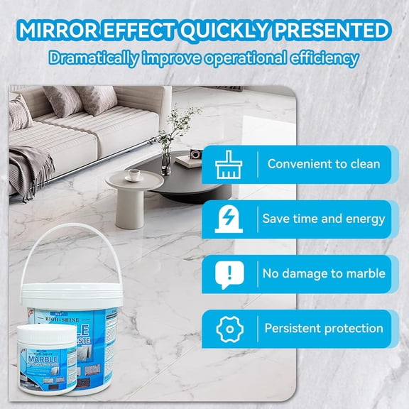 Granite Polishing Paste, Marble Cleaner Countertop, Stone Etch Remover - Professional Polish Compound for Granite, Marble, Quartz & Natural Stone | New Polishing Upgrade, Easier to Use (1 kg)