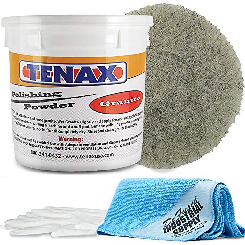 Granite Polishing Powder 1 Kg Tub Pad 73/4 Inch 16X16 Microfiber