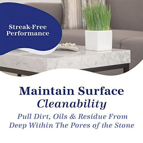 Granite & Quartz Cleaner, Safe & Powerful Granite Countertop Cleaner, Oil & Wax Free Quartz Countertop, Effective Stone Care & Cleaning, Ready-To-Use Refill Gallon