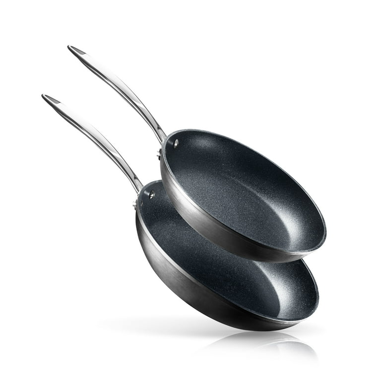 Pro 10 in. and 11.5 in. Aluminum Ultra-Nonstick Hard Anodized Diamond Infused Induction Capable Fry Pan Set (2-Piece) Pro 10 in. and 11.5 in. Aluminum Ultra-Nonstick Hard Anodized Diamond Infused Induction Capable Fry Pan Set (2-Piece)