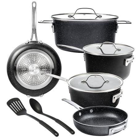 Granite Stone Diamond Stack Master Non-stick Diamond and Mineral Infused Coating 10-Pc. Cookware Set