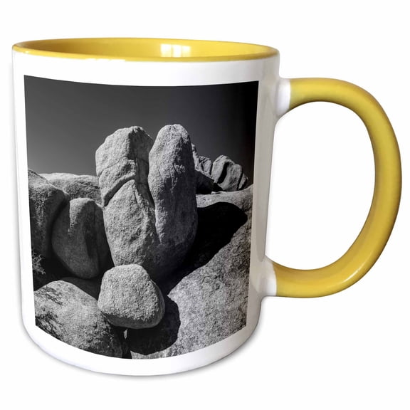 3drose, Granite Tree National Park, California 3., 15oz Two-tone Yellow Mug
