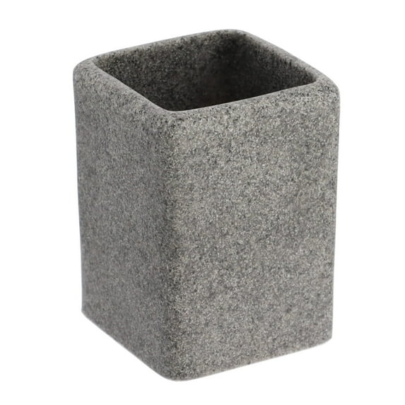 Evideco Granite Collection Bathroom Accessory Set-4 pieces Tumbler Only 3 3/4"H x 2 7/8"L x 2 7/8"W 1-Piece