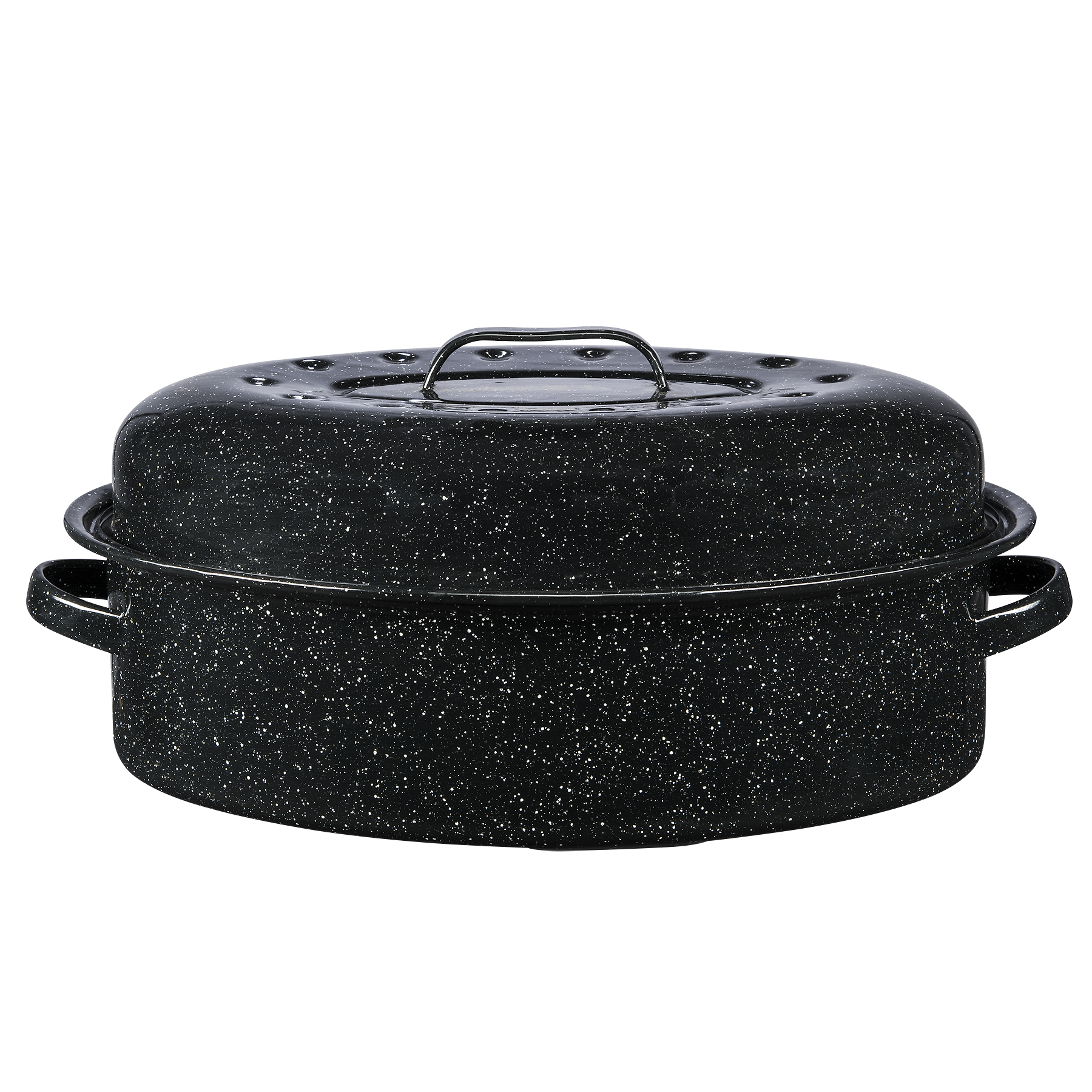 Granite Ware 18" Covered Oval Roaster, 15 Pound Capacity, Roasting Pan - image 1 of 5