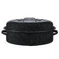 thumbnail image 1 of Granite Ware 18" Oval Roaster with Lid for 15lb Capacity, Natural Non-Stick, 1 of 5