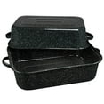 Granite Ware 25 lb. Enamelware Oven Rectangular Roaster with lid