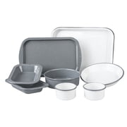 Granite Ware 8-Piece Enameled Steel Multi-Use Set for Baking, Cooking & Serving, Dishwasher Safe