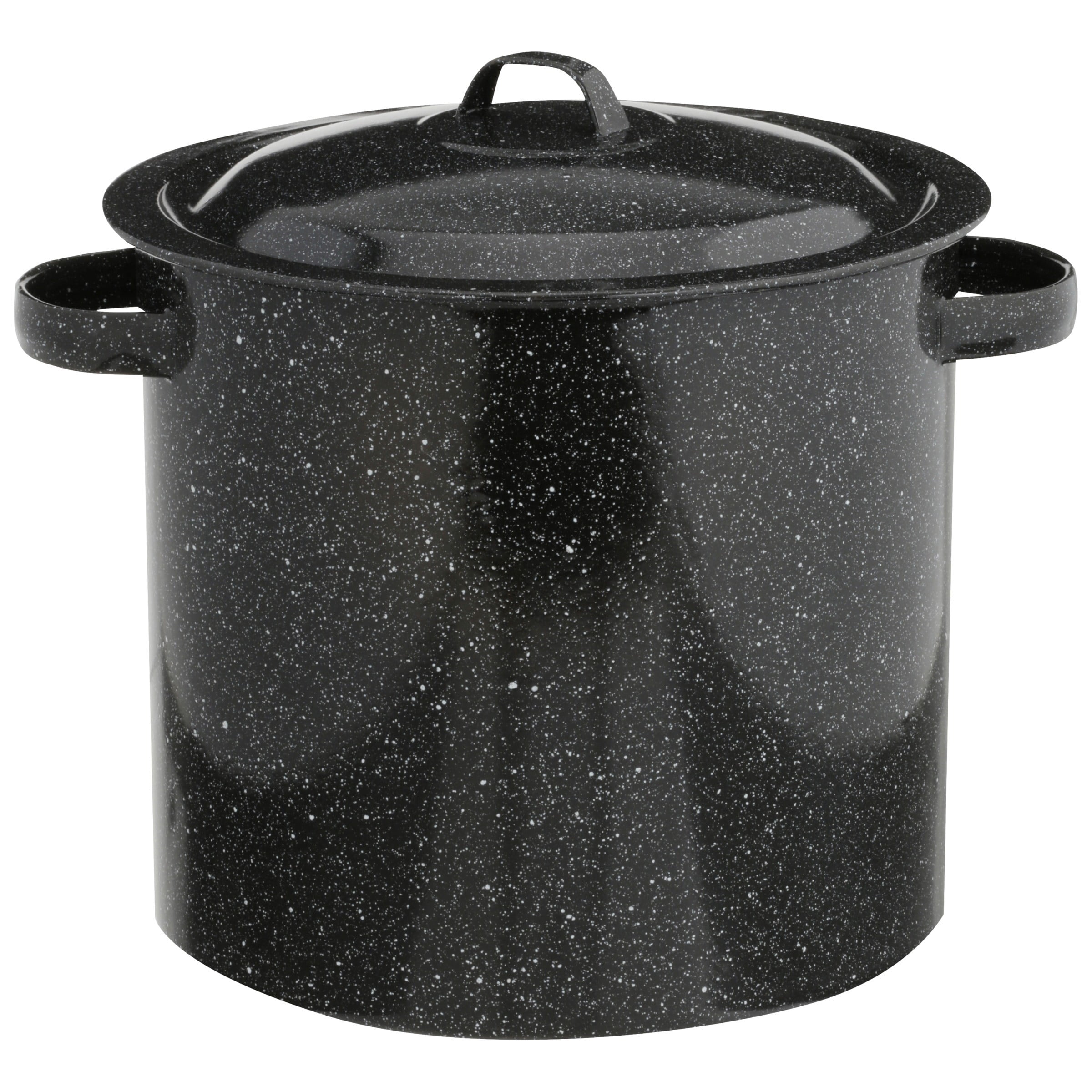 Millvado Granite 12 Qt Stockpot, Nonstick Soup Pot With Lid, Speckled  Enamel Ware Cookware, Large Stock Pot For Boiling and Cooking, Big Granite
