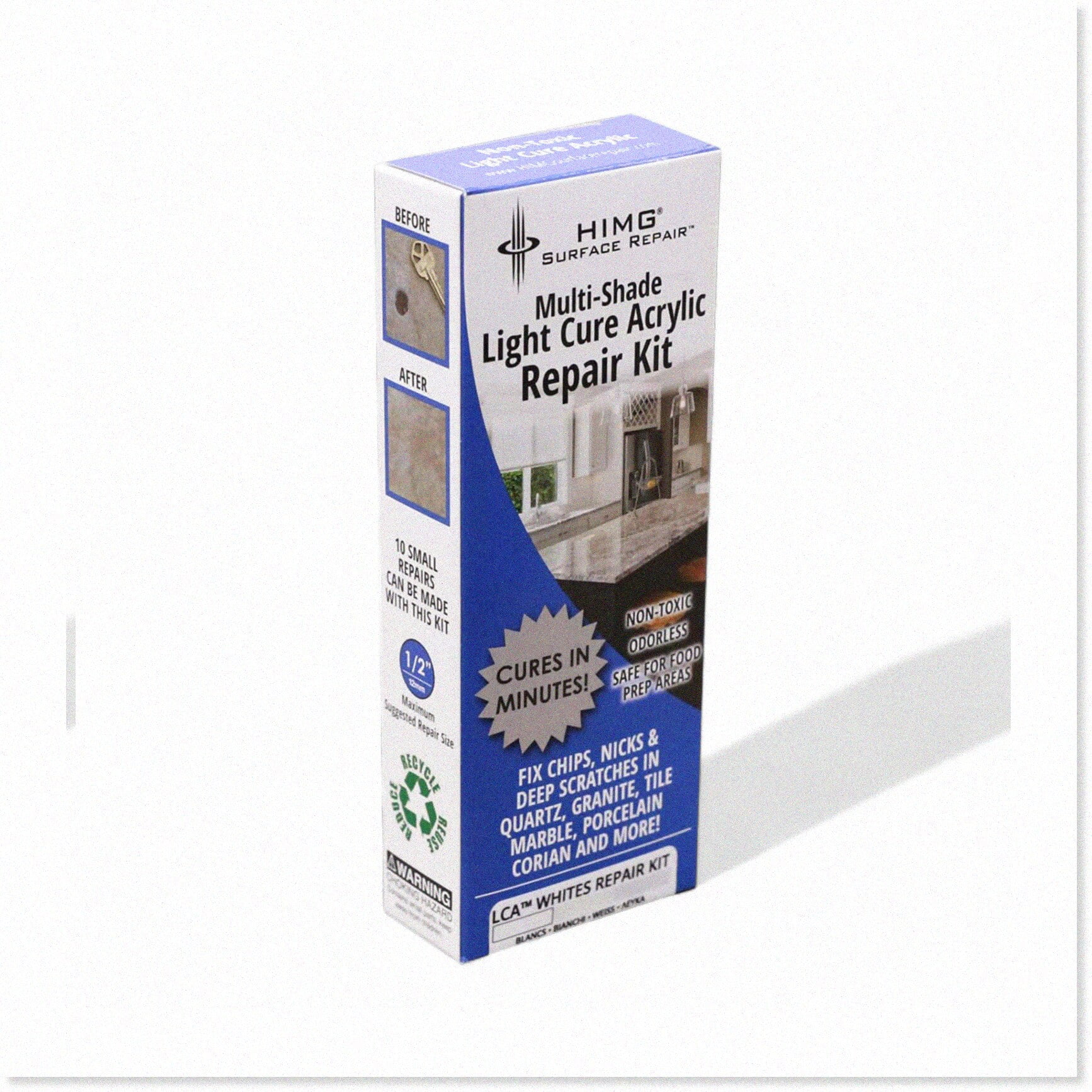 GraniteGlow(TM) DIY Light Cure Acrylic Kit Transform Your Marble and