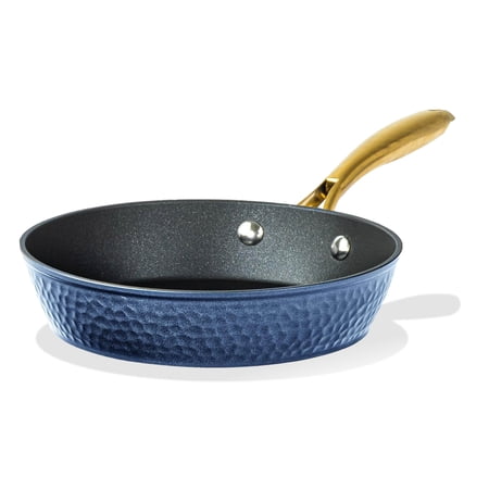 Granitestone 8 Inch Non Stick Frying Pans Nonstick Frying Pan Skillet Nonstick Pan, Large Non Stick Pan, Induction Pan, Kitchen Pans, Cooking Pan, Ceramic Pan for Cooking, Dishwasher Safe, Navy Blue