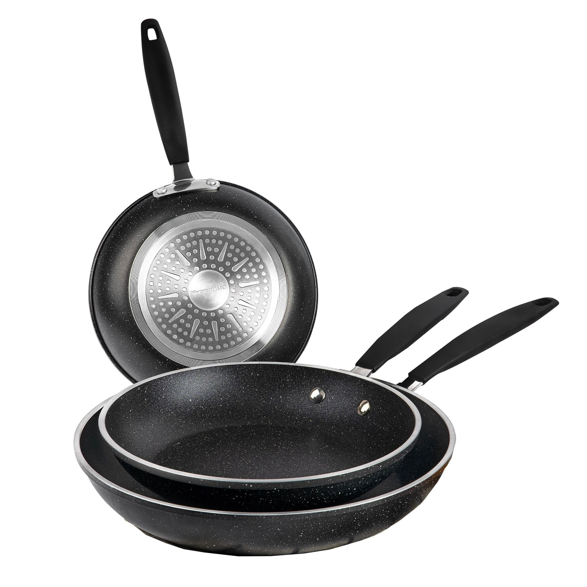 Free Shipping! Granitestone Diamond Nonstick Frying Pan Set