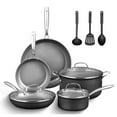 thumbnail image 1 of Granitestone 13 Pc Ceramic Pots and Pans Set Non Stick, Ceramic Cookware Set Nonstick, Hard Anodized, Induction Non Stick Pot and Pan Set, Non Stick Pots and Pan Set, Non Toxic, Oven/Dishwasher Safe, 1 of 9