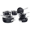 thumbnail image 1 of Granitestone Diamond Pro Steel Stackable Pots and Pans Set Stackmaster Complete 10 Piece Ultra Nonstick Space Saving Cookware, Dishwasher Safe, 1 of 5