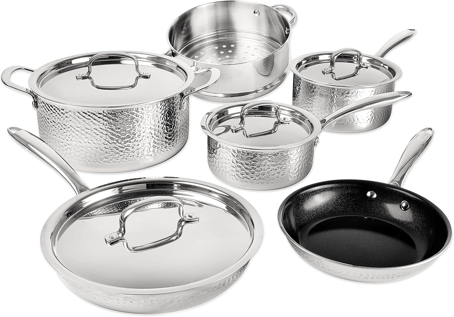 Granitestone Nonstick Cookware Set 13 Piece Nonstick Pots and Pa 並行輸入品 : Granitestone 12 Pc Nesting Pots and Pans Set Non Stick
