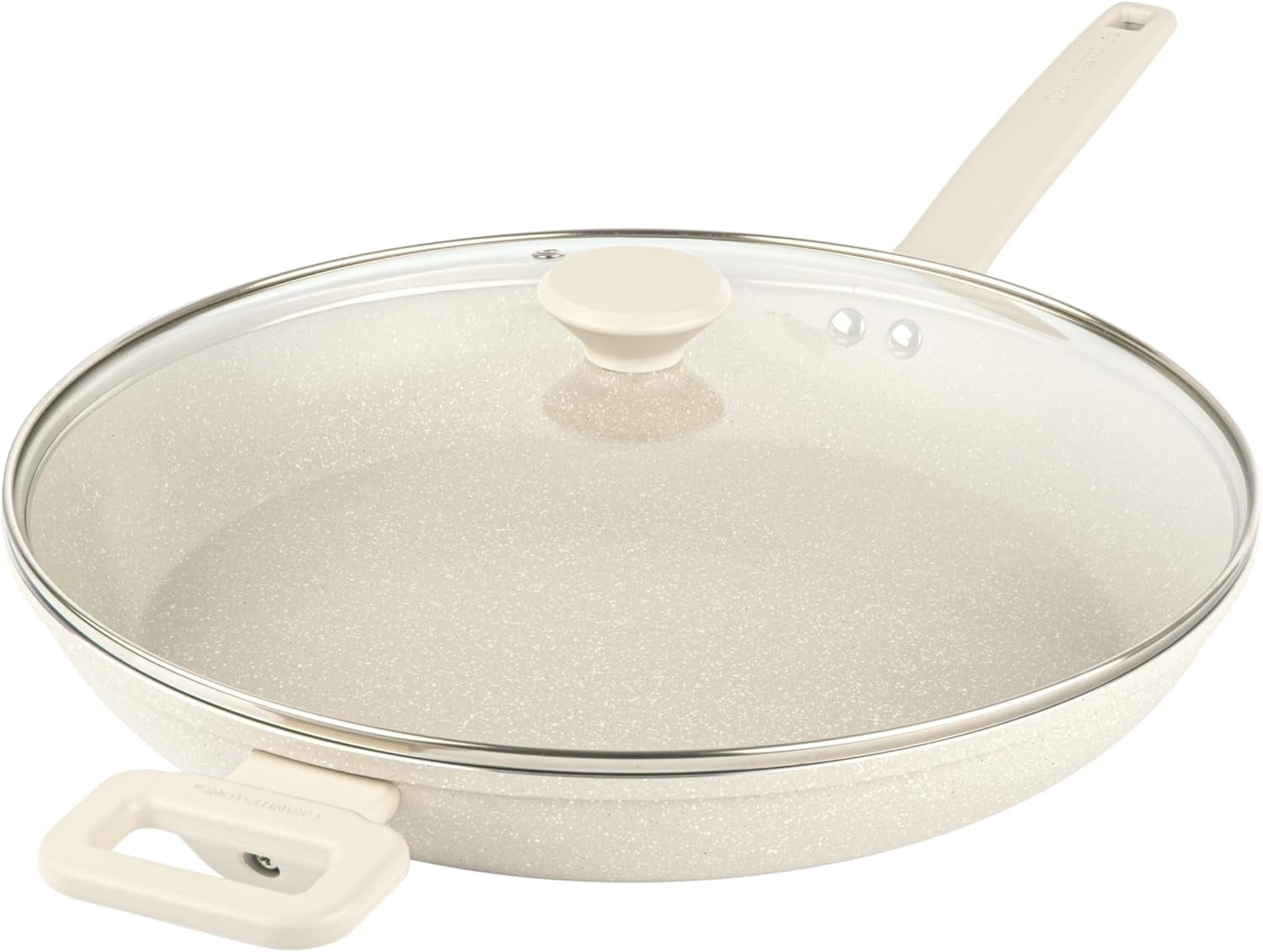 Granitestone 14 Inch Non Stick Frying Pans with Lid, Large Frying Pans ...