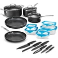 thumbnail image 1 of Granitestone 26 Pc Pots and Pan Set Non Stick with Sharp Nutribade Knife Set + Storage Containers, Non Stick Cookware Set, Non Stick Pots and Pan Set, Pot Set, Oven and Dishwasher Safe, 1 of 10