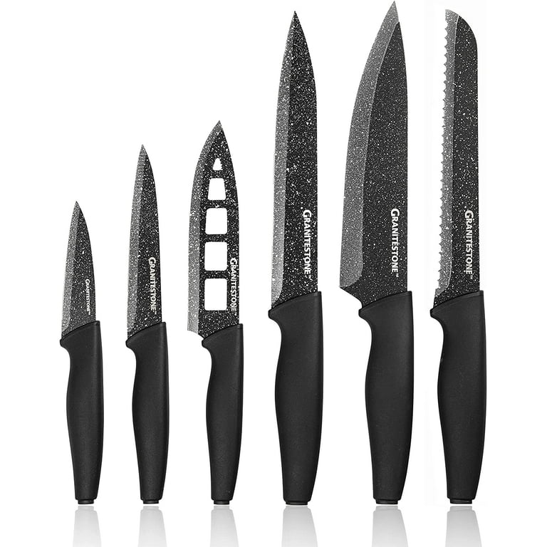 Nutri Blade 12-Piece Stainless Steel Non-Stick High-Grade Knife Set in  Black NEW