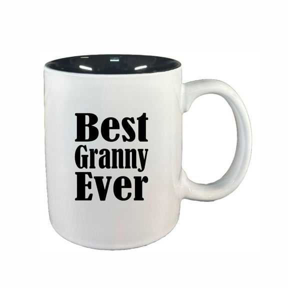 Granny Coffee Mugs, Best Granny Ever 11oz Ceramic Coffee Cup Teacup with Handle, Funny Birthday Gifts