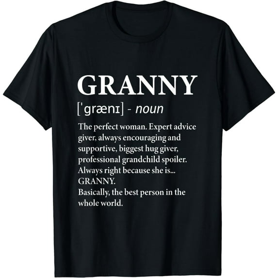 Granny Definition Grandma - Funny Grandmother T-Shirt