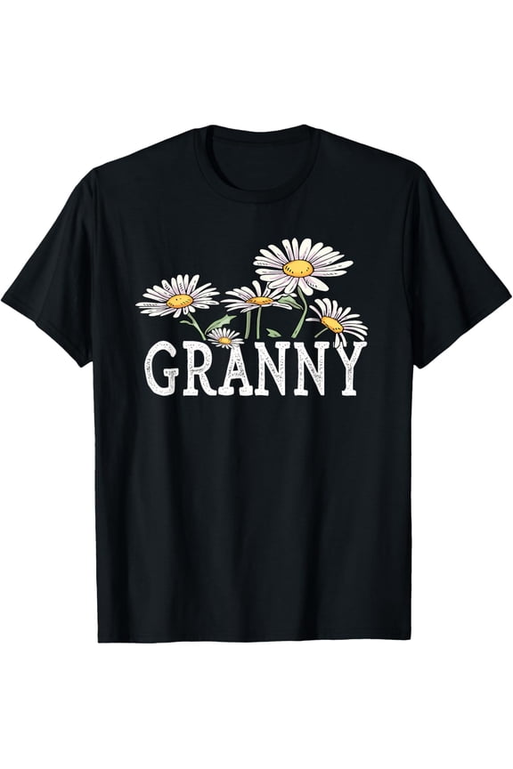 Granny Floral Chamomile Design Mother's Day Gifts Granny T-Shirt